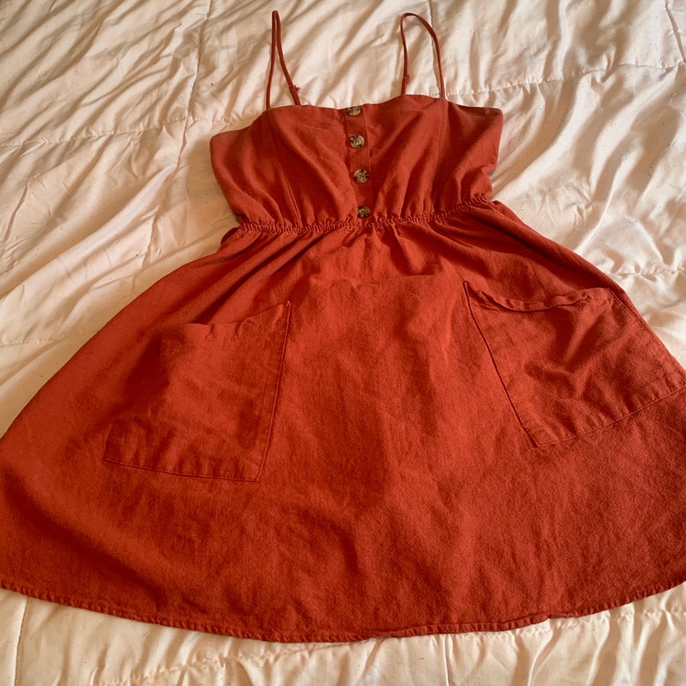 Orange summer dress